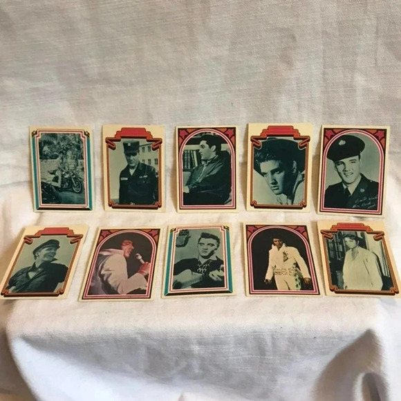 Vintage Elvis Presley Cards Collection 1978 10 cards Lot - Picture 1 of 5